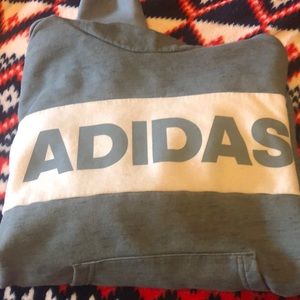 Blue adidas hoodie